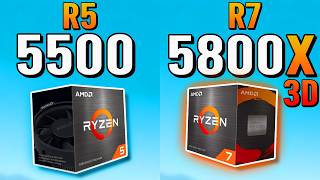 R5 5500 vs R7 5800X3D  -  Double The FPS?!
