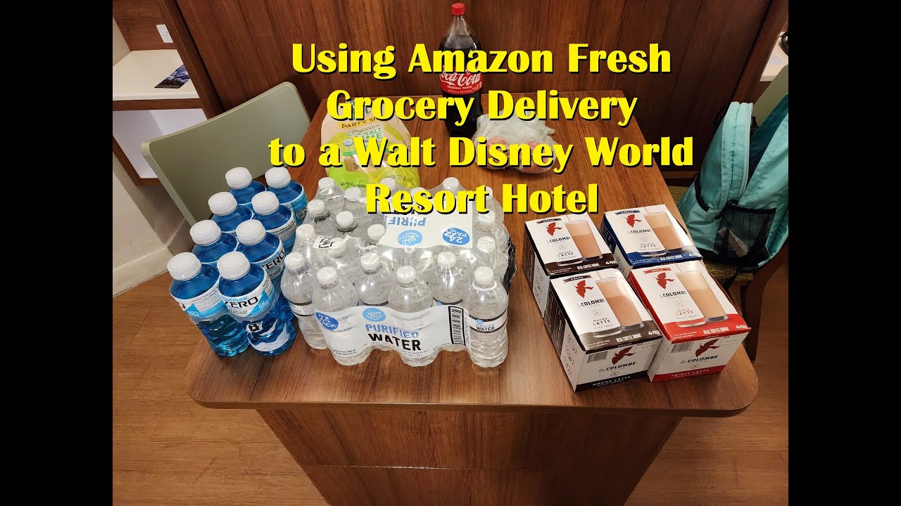 Using Amazon Fresh Grocery Delivery to a Walt Disney World Resort Hotel
