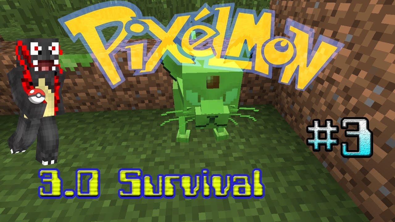 Pixelmon 3.0 Survival - Episode 3 - The First Boss Pixelmon - YouTube