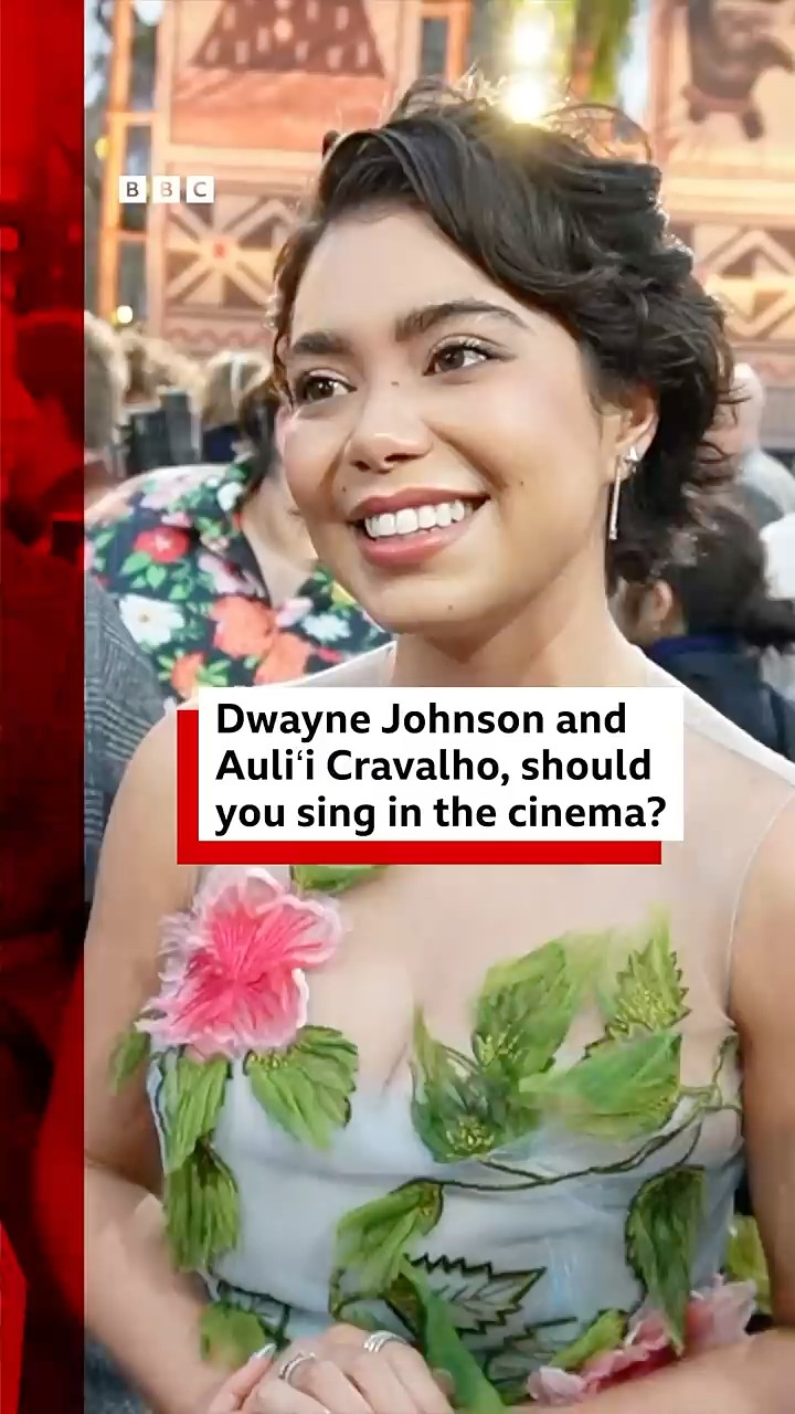 Should you sing in the cinema? #Moana2 #AuliiCravalho #DwayneJohnson #BBCNews
