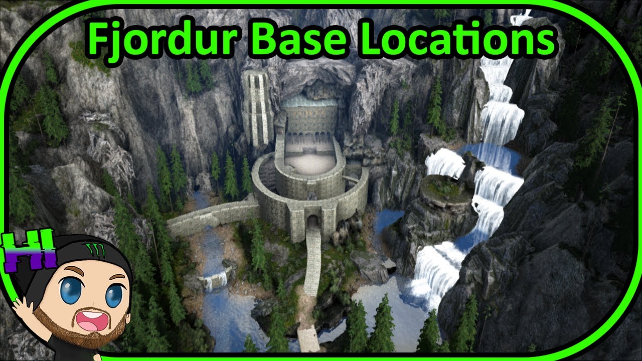 TOP 12 BEST Base Locations on Fjordur! | ARK: Survival Evolved - YouTube