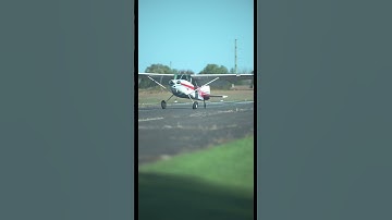 Almost Ground looped !! #aviation #cessna #stol #landing #flying #crosswind #fly #howto #crash