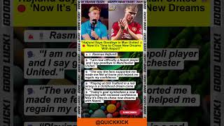 Højlund Leaves Man Utd: "It’s Time to Chase New Dreams!" 😱🚨 #rasmushøjlund #manchesterunited #napoli