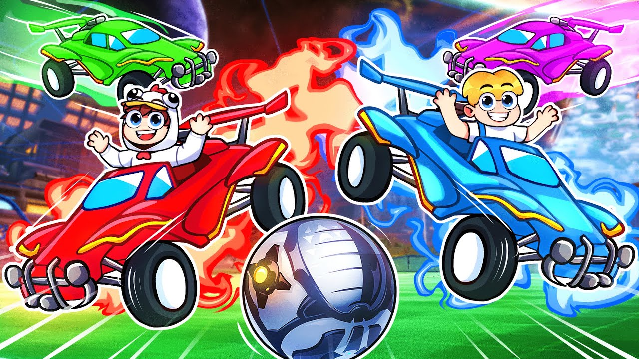 SHADO et Ducobu contre Elsa et Kevin sur Rocket League..