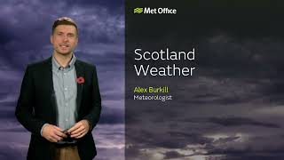 08/11/23 – Easing showers – Scotland Weather Forecast UK – Met Office Weather