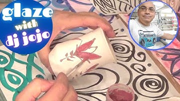 Underglaze Trailing Vase and Slab Plates with DJ Jojo