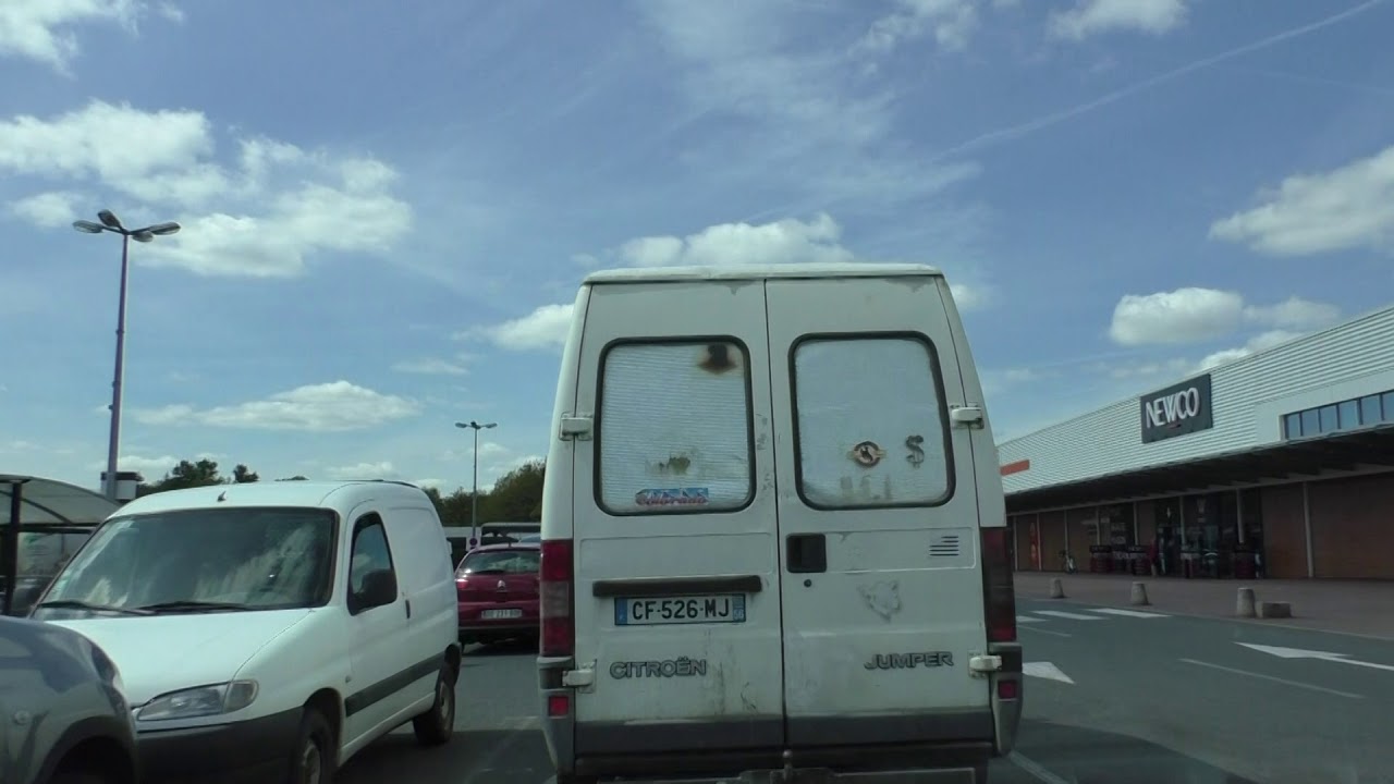 Driving Around Rostrenen 22110, Côtes d'Armor, Brittany, France 24th April 2017