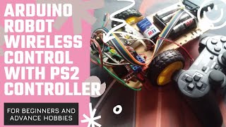 Arduino robot controlled wireless with ps2 controller || Arduino robot car using ps2 controller screenshot 3