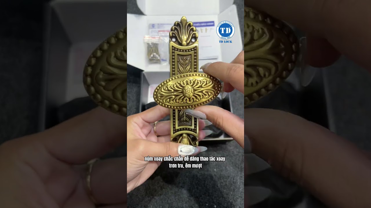 #shorts BỘ PHỤ KIỆN CREMONE CHO CỬA GỖ SANG - XỊN - MỊN | KH&Oacute;A CỬA TD