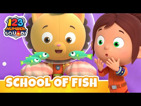 Let's Teach the School of Fish! 🐟 | 123 Number Squad! | Learning Shorts | #kids