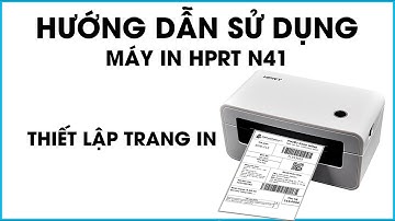 Hướng dẫn thiết lập trang in cho máy in HPRT N41 - Máy in tem đơn hàng TMĐT HPRT N41 - Dâu Mart