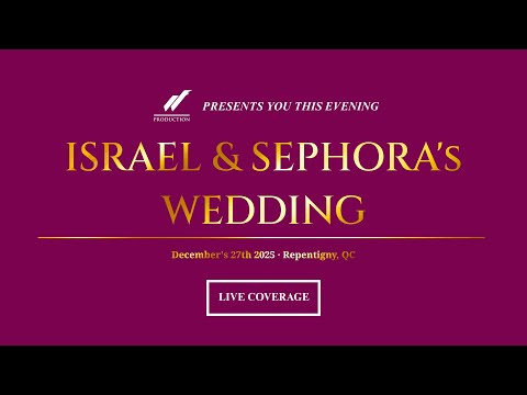 LIVE COVERAGE Israel Sephora S Official Wedding December 27th 2025 