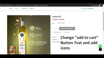 How to change add to cart button text and add icons in woocommerce | Custom add to cart button