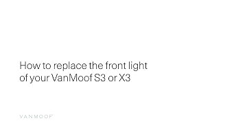 VanMoof S3 & X3 | How to replace the front light of your VanMoof S3 or X3