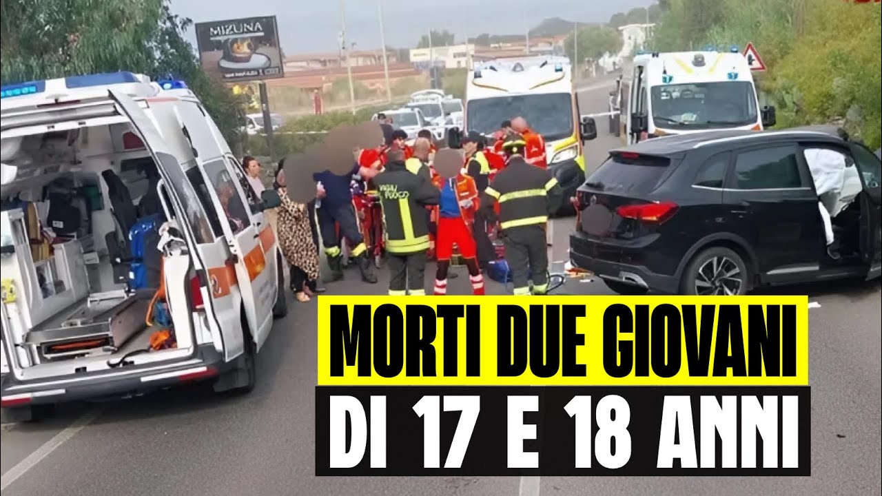 SPAVENTOSO INCIDENTE FRONTALE : MORTI DUE GIOVANI DI 17 E 18 ANNI IN ...