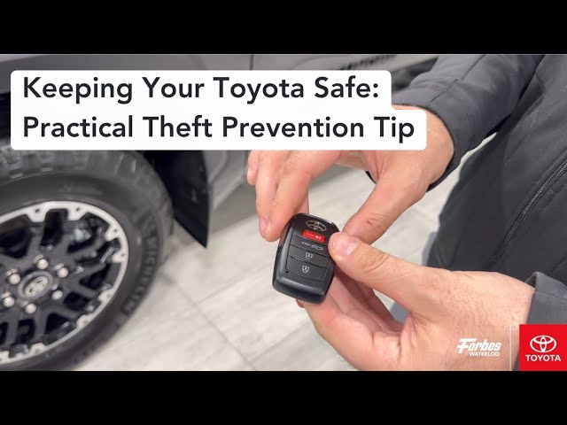 Keeping Your Toyota Safe: Practical Theft Prevention Tip - YouTube
