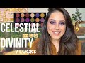 Pat McGrath Celestial Divinity Mega 7 Looks & Swatches on Indian Olive Skin