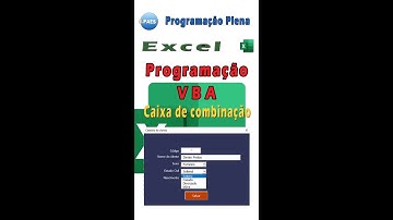 Caixa de combinação num formulário de uma planilha do Excel. Programação VBA (#5)