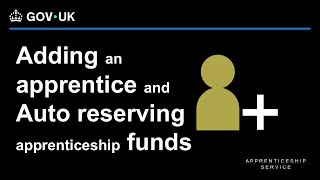 Adding an apprentice and auto reserving apprenticeship funds