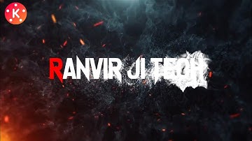 How to Make Smoke Text Reveal Animation intro in Kinemaster in Hindi | copyright free