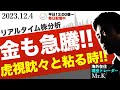 【重要】ゴールドが爆上げ。インド株も急騰。世界的に上昇トレンドは継続中！【リスクオン】