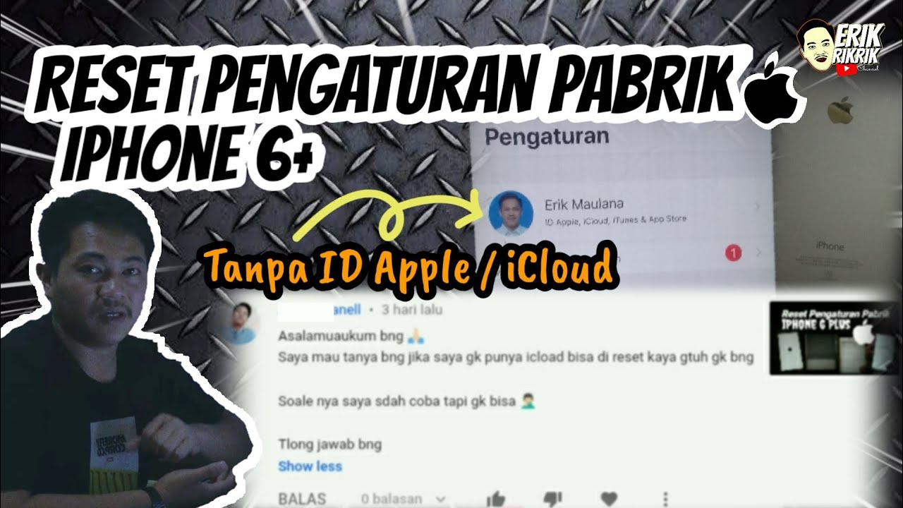 Cara Reset iPhone 6 Plus Tanpa ID Apple atau iCloud | How To Factory