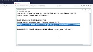 CARA CEPAT CEK NISN SISWA TANPA HARUS INPUT NAMA IBU KANDUNG