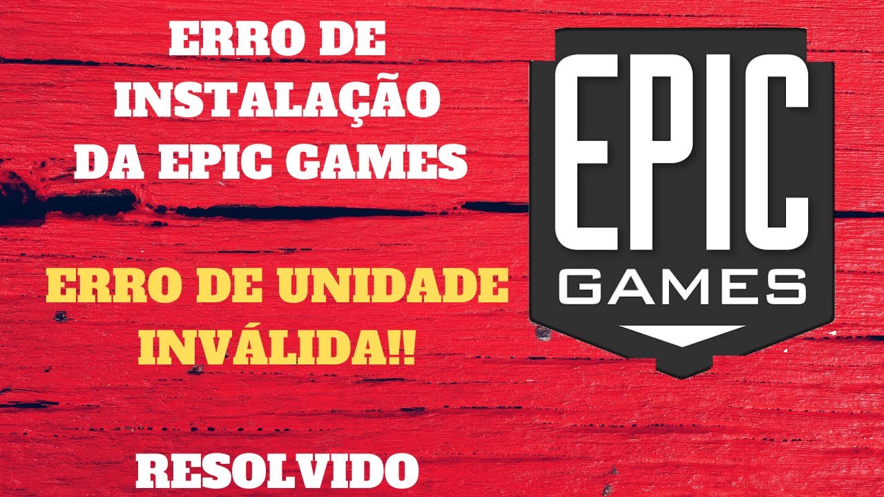 ERRO NA INSTALA O DA EPIC GAMES RESOLVIDO YouTube