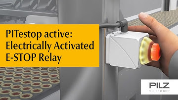 Electrically Activated E-STOP Pushbutton PITestop active | Pilz