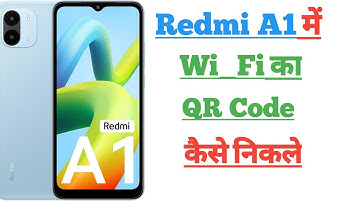 Redmi A1 Me Wi_ Fi Ka QR Code kaise Nikale || How to Find Wi Fi QR Code in Redmi A1|| PAPA JI TECHNO