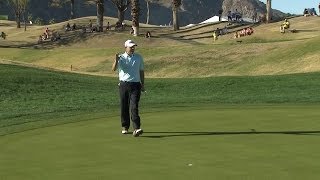 Bill Haas drains 24-foot birdie on No. 9 at Humana Challenge