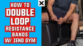 Zeno Gym Workout Bench -  Double Loop Resistant Bands