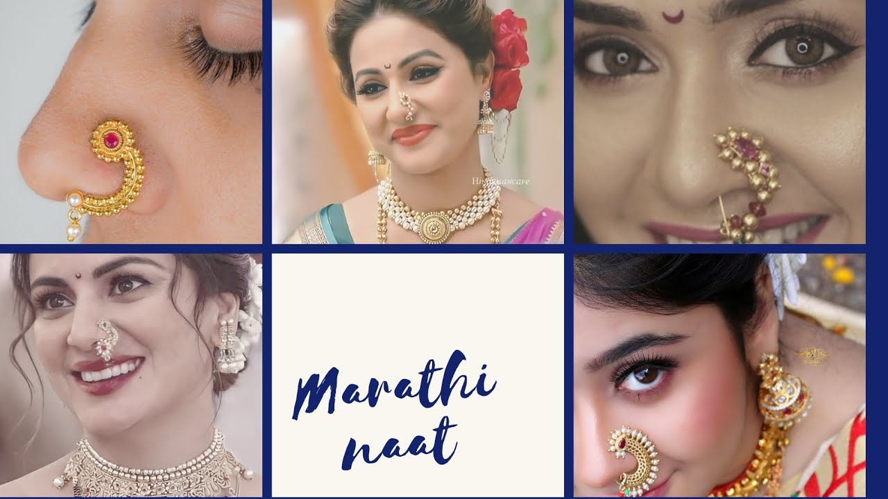 Traditional Maharashtrian (Non Pierced) Nath Nose Ring Pink Colour Stone  Along with Pearl Beads for Women – Small Size – alltrend.in
