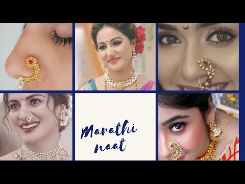 Buy ADMIER Maharashtrian Diamond Banu marathi Nose pin Nath Nose Ring for  Wedding Women Girls design Traditional Pearl Jewellery Online at Best  Prices in India - JioMart.