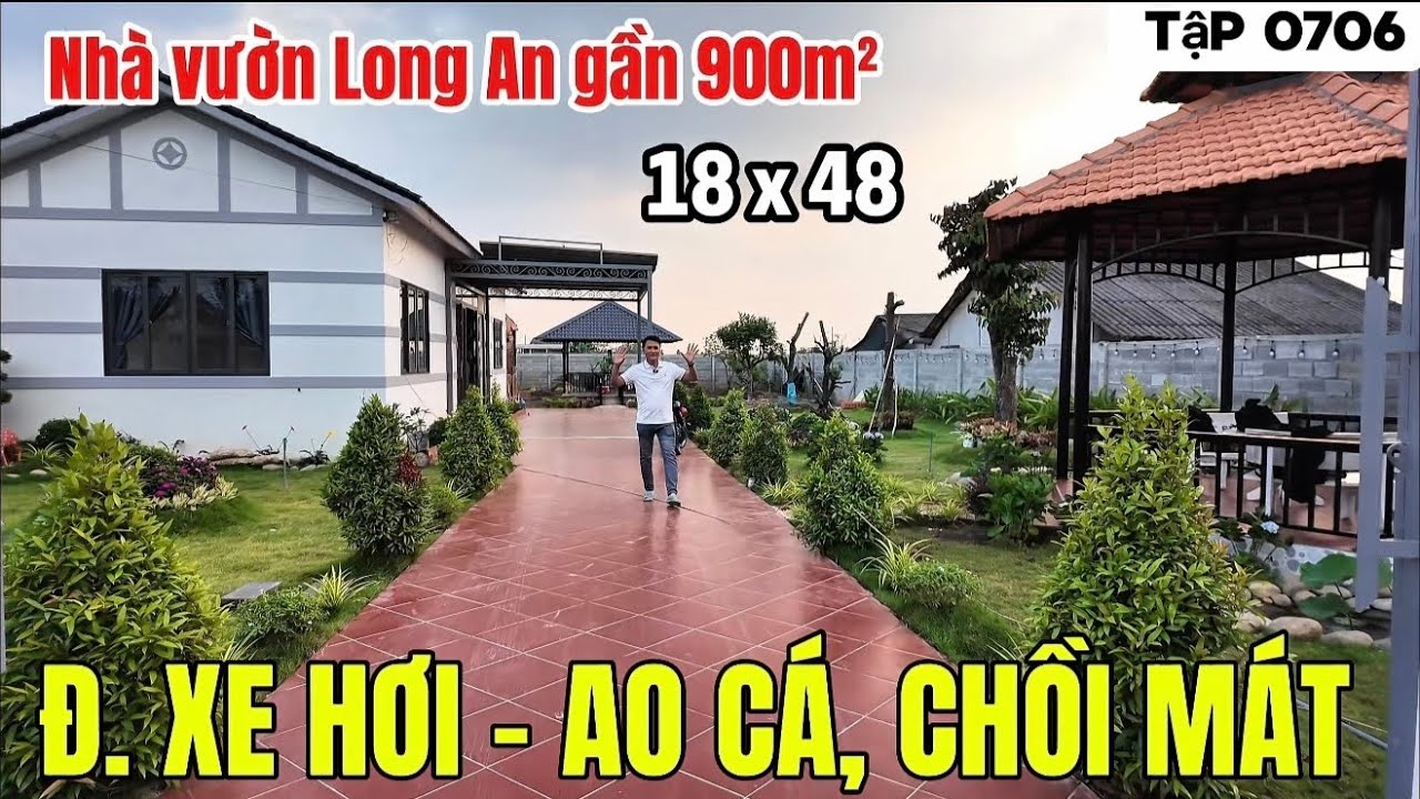 Tập 0706 Nhà Vườn Long An giá rẻ gần 900m2 thổ | Nhà vườn 365 Bình Chánh
