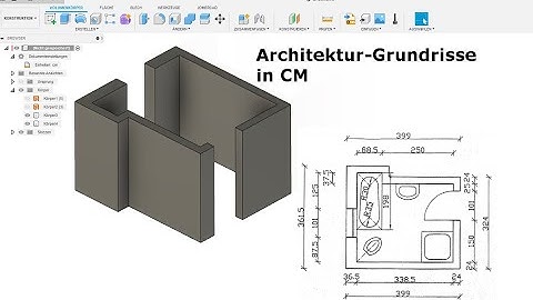 Autodesk Fusion360 Architecture Floor Plan / House in CM Part 1 - English Tutorial Training