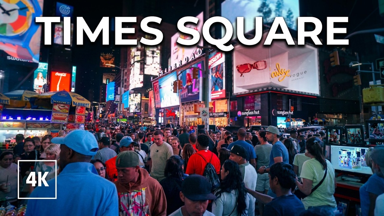 New York, Amerika Serikat | Jelajah Kota Malam 4K | 17 Nov 2022