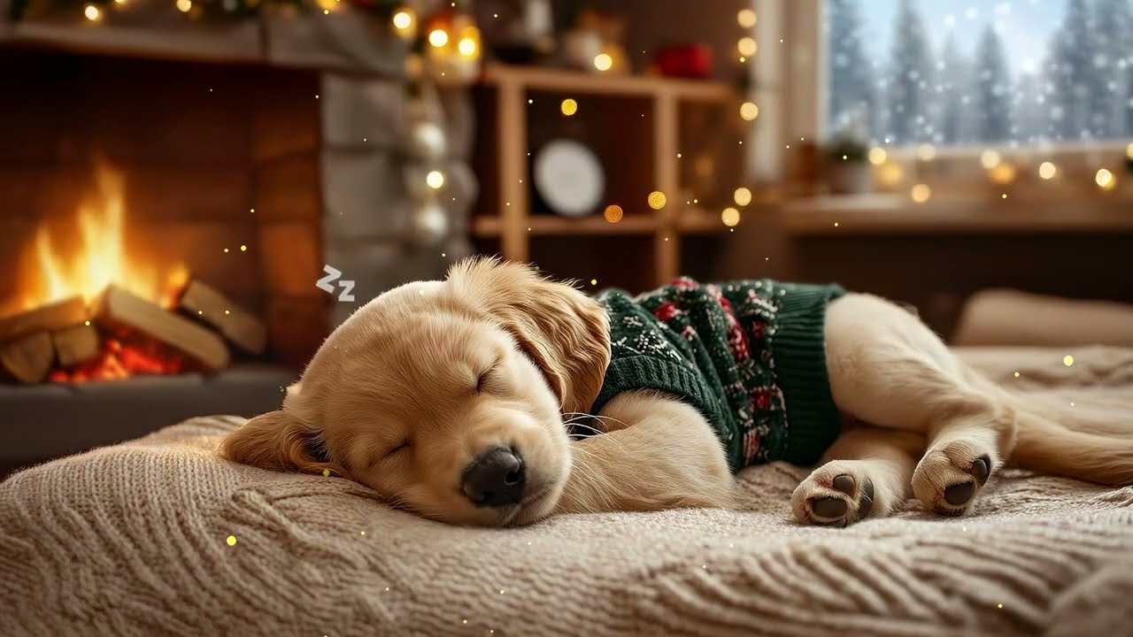 12 HOURS Calming Dog Music 🐶💕 Calming Melodies for Anxious Dogs 💖 Soothing Sounds 🎄No Ads