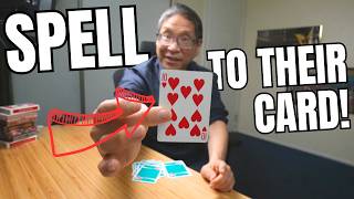 SPELLING CARD TRICK!! Learn to Spell to Spectators Freely Selected Card @AboutMagic
