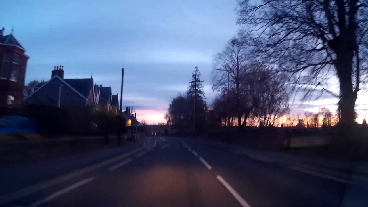 Evening Drive From Scone To Perth Perthshire Scotland