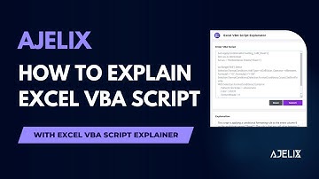 How To Explain VBA Script with Excel VBA Script Explainer - Ajelix