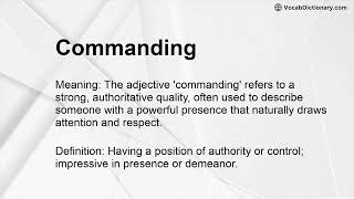 Commanding Meaning