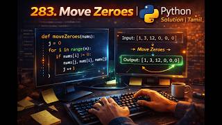 DAY 10 Of Leetcode 75 | Move Zeroes - 283 | Python Solution | Tamil