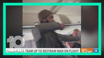 New video details how passengers subdued man who tried to open plane door mid-air