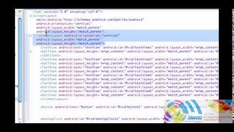 Lap trinh Android App   35   XML ScrollView and AnalogClock