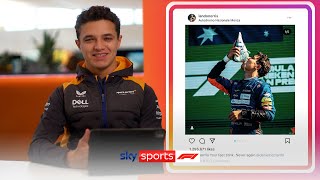 'It was DISGUSTING!'  | Lando Norris reacts to his old Instagram posts! | Insta Stories