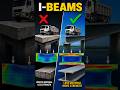 Why I-Beams Make Bridges Stronger #shorts #Engineering #Bridge