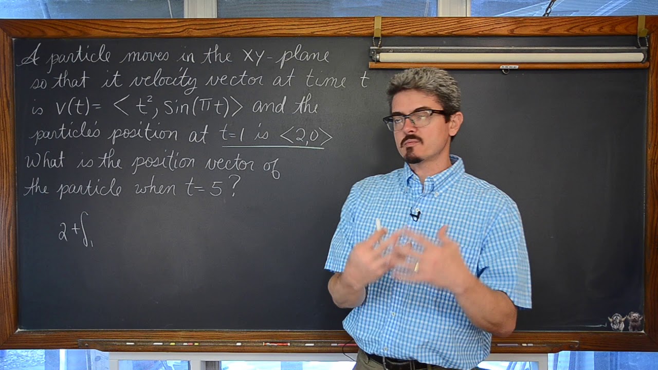 Position Vector, Velocity Vector, Net Change Theorem - YouTube