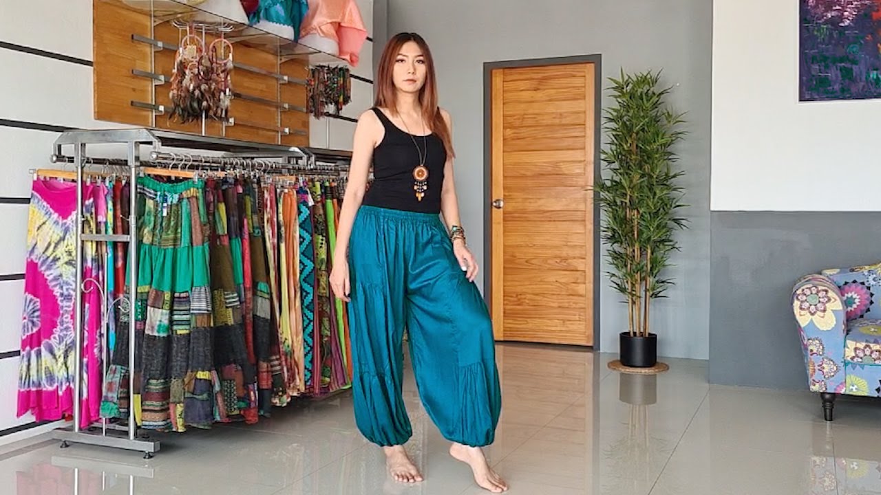 Orientalische Ballonhose Aladinhose Türkis