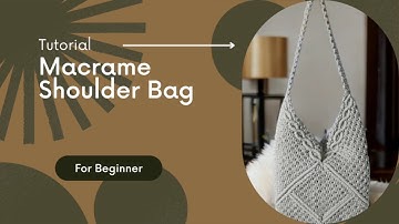 DIY| Macrame Shoulder Bag Tutorial | Tutorial Tas Selempang [ENG/INA SUB]